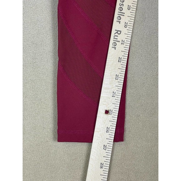 BuffBunny Leggings Adult Small Mesh Cut Out Mid Rise Logo Womens - Picture 5 of 9